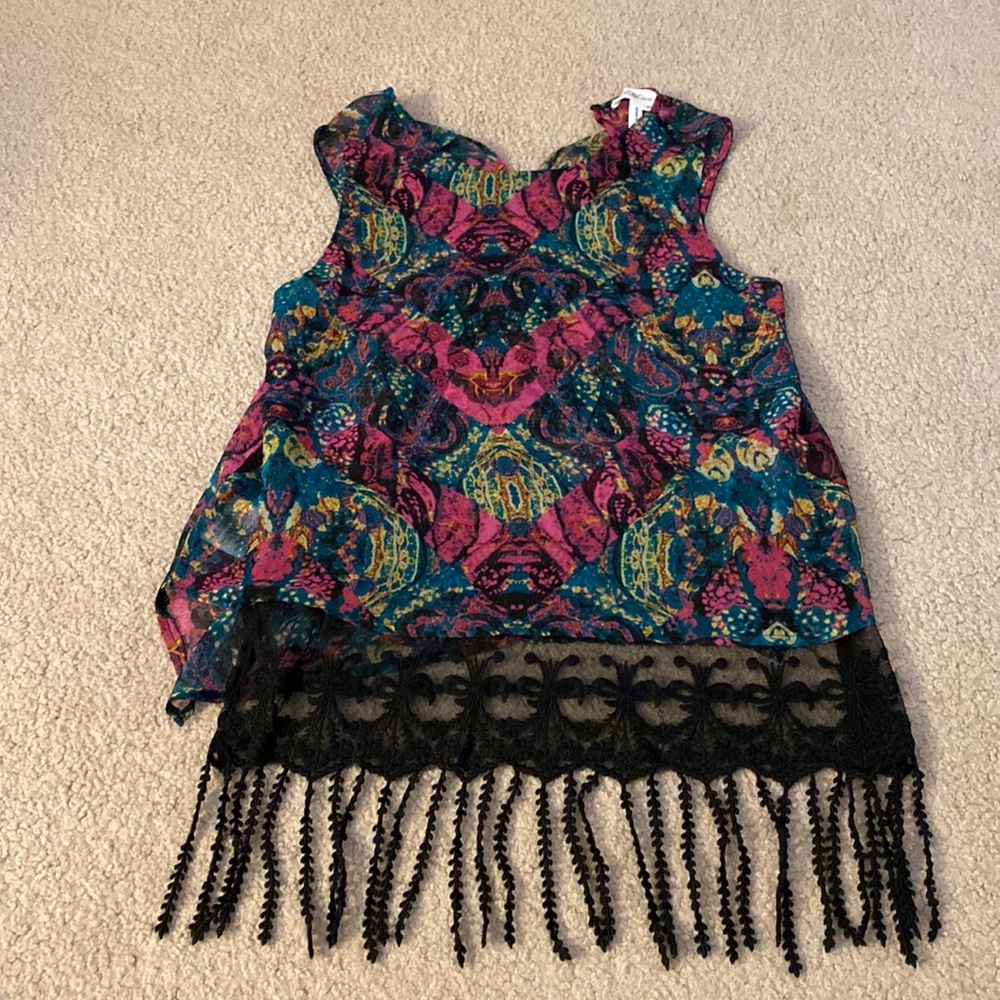 BCBG Generation xs colorful fun tank